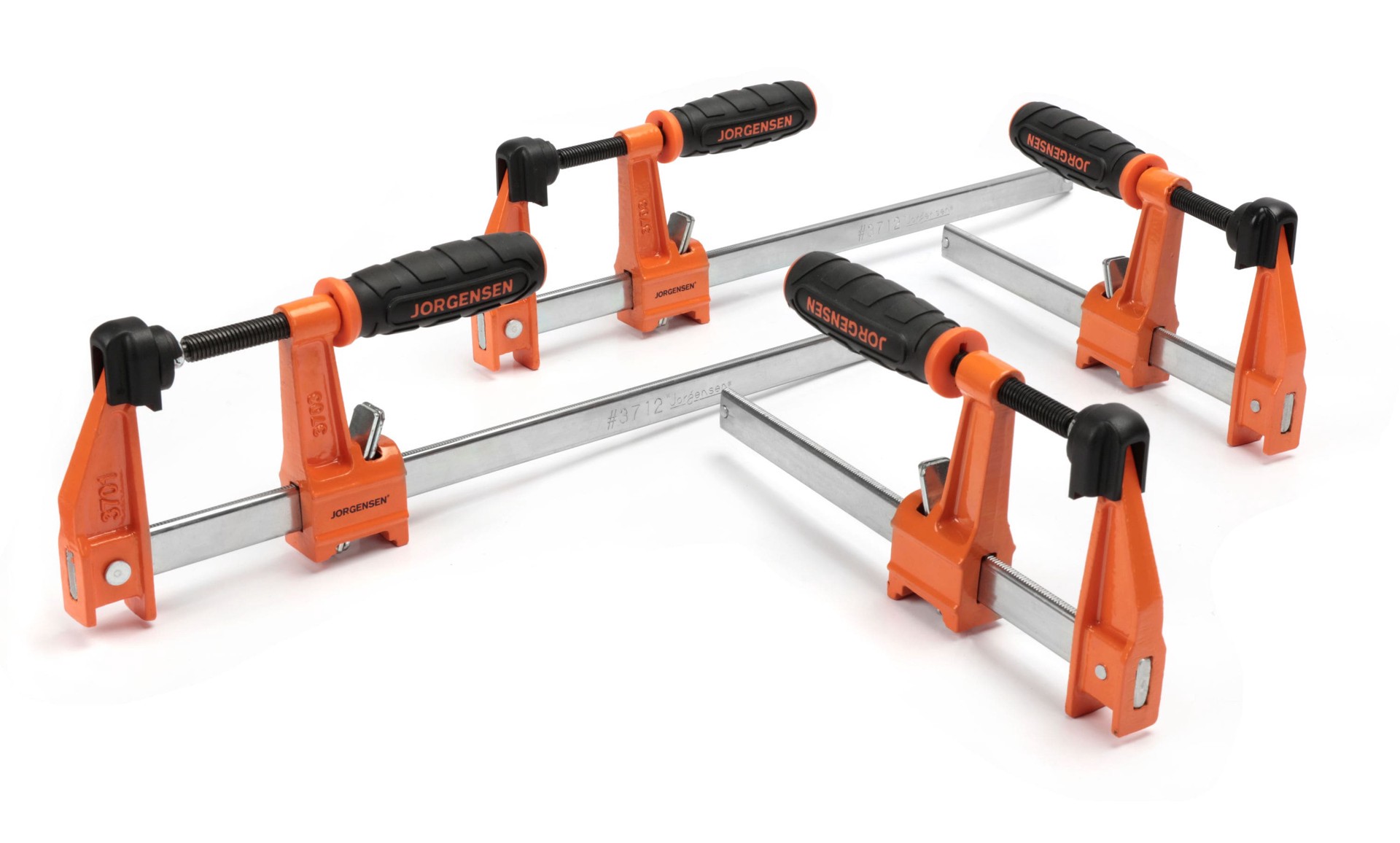 slide 1 of 6, Jorgensen 4-Pack Assorted 600lb Bar Clamp, 1 ct