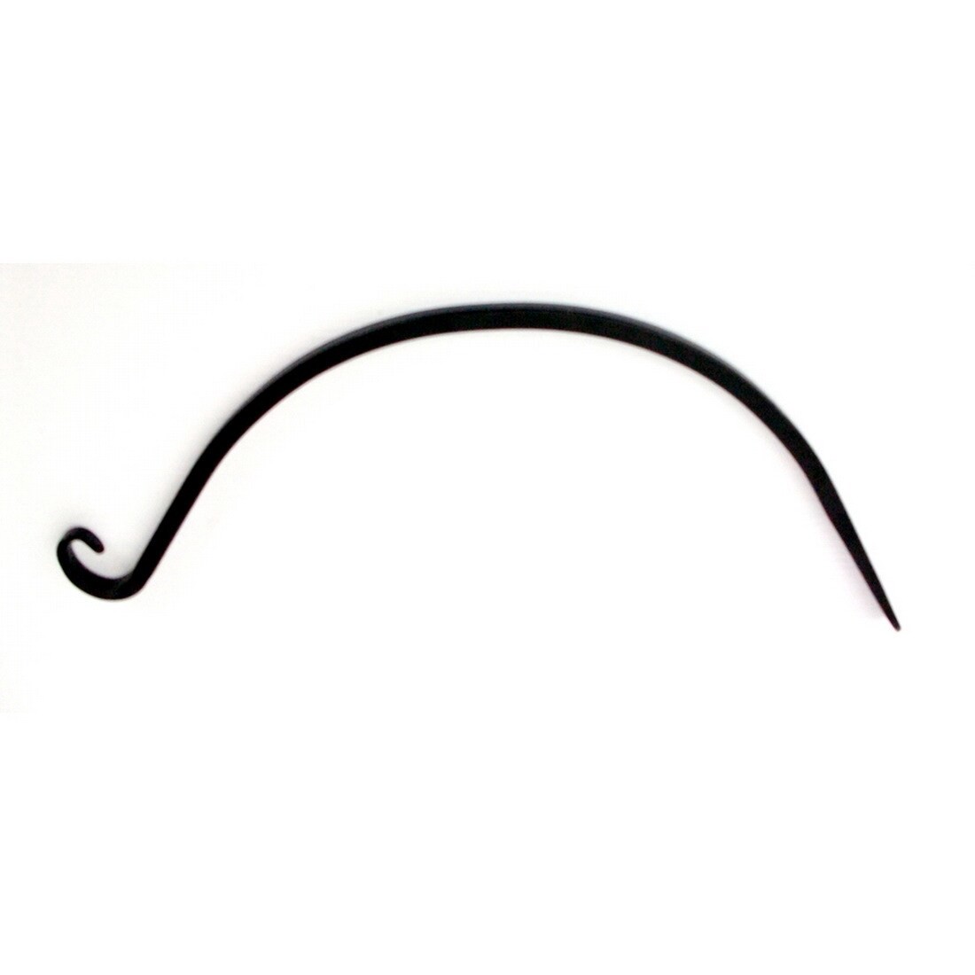 slide 3 of 6, Style Selections 12-in Black Steel Traditional Plant hook(s), 1 ct