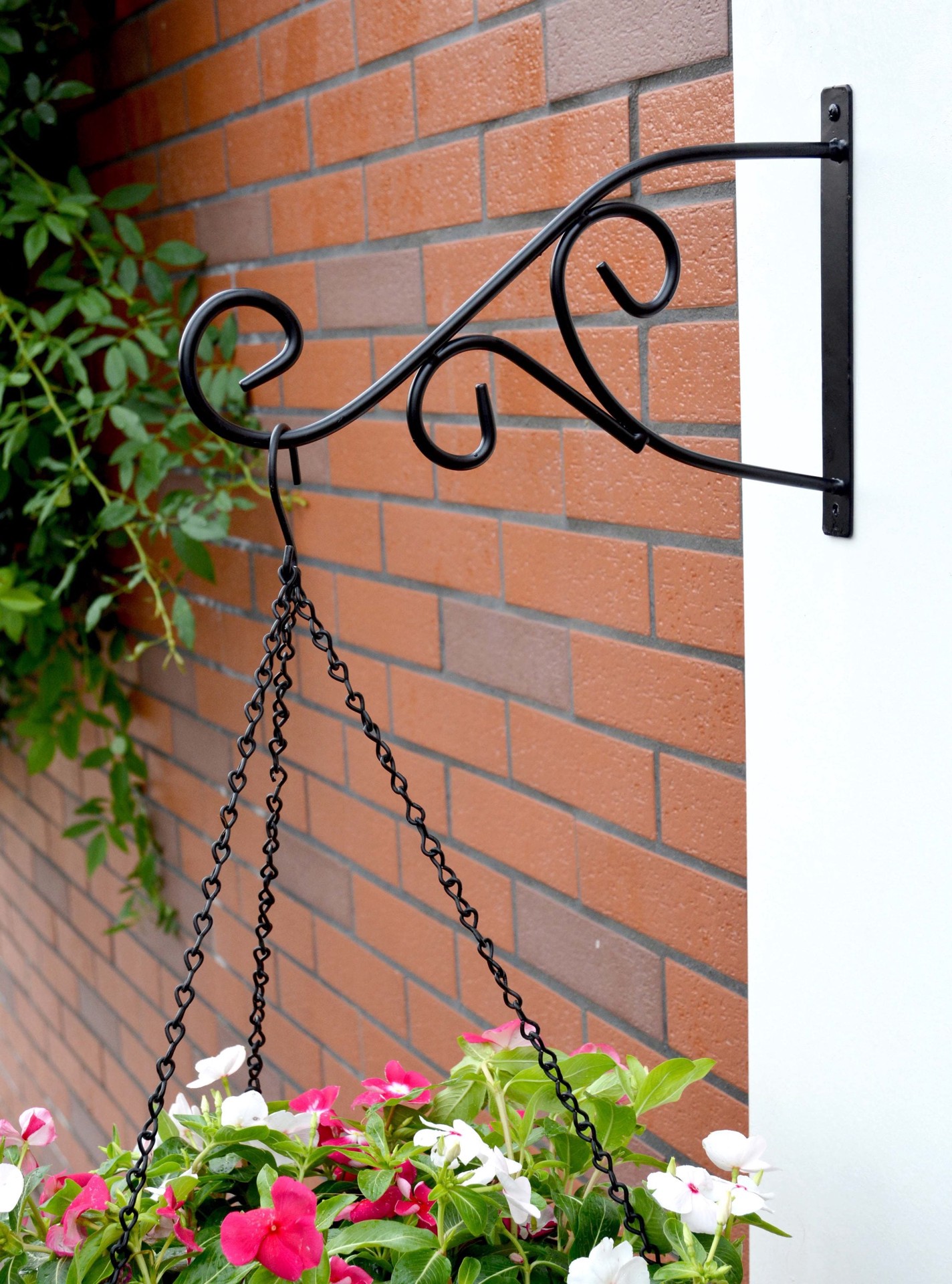 slide 3 of 6, Style Selections 13.75-in Black Steel Plant hook(s), 1 ct