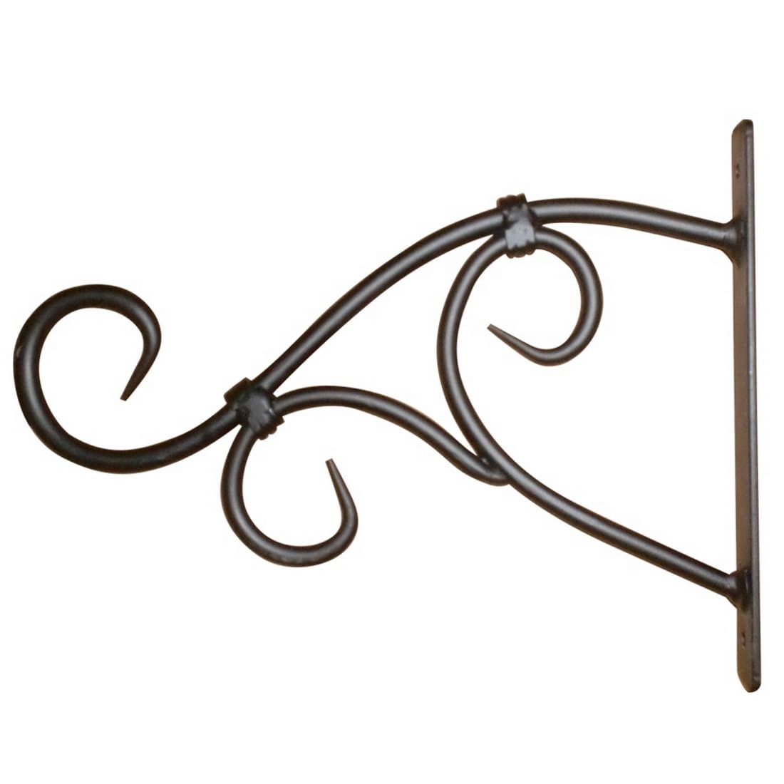 slide 4 of 6, Style Selections 13.75-in Black Steel Plant hook(s), 1 ct