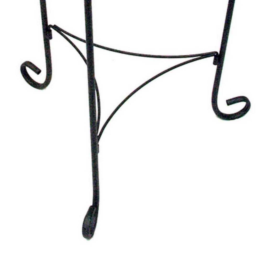 slide 2 of 6, allen + roth 27.3-in H x 13.3-in W Black Indoor/Outdoor Round Steel Plant Stand, 1 ct