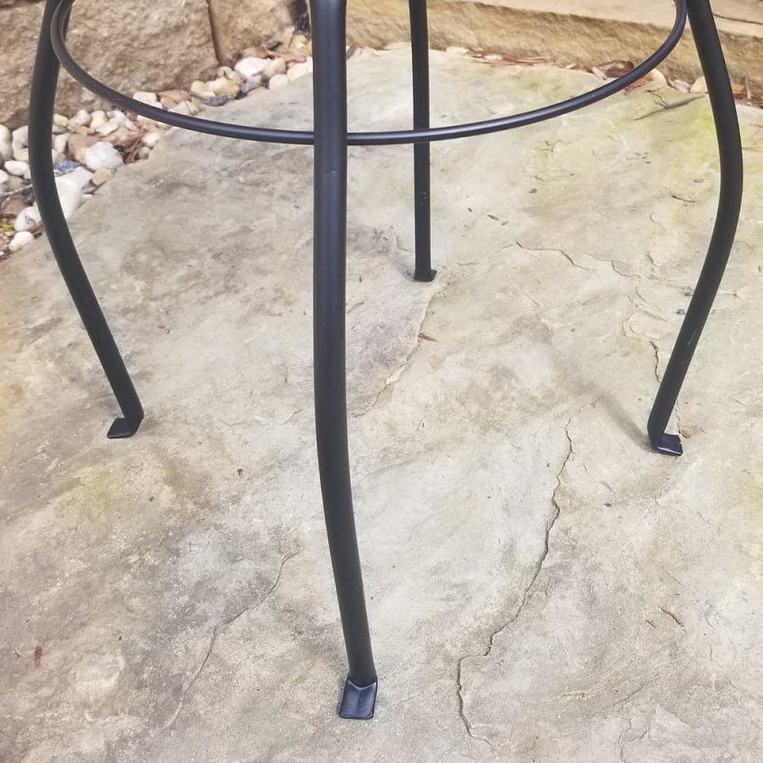 slide 4 of 6, allen + roth 15-in H x 11.8-in W Black Indoor/Outdoor Round Steel Plant Stand, 1 ct