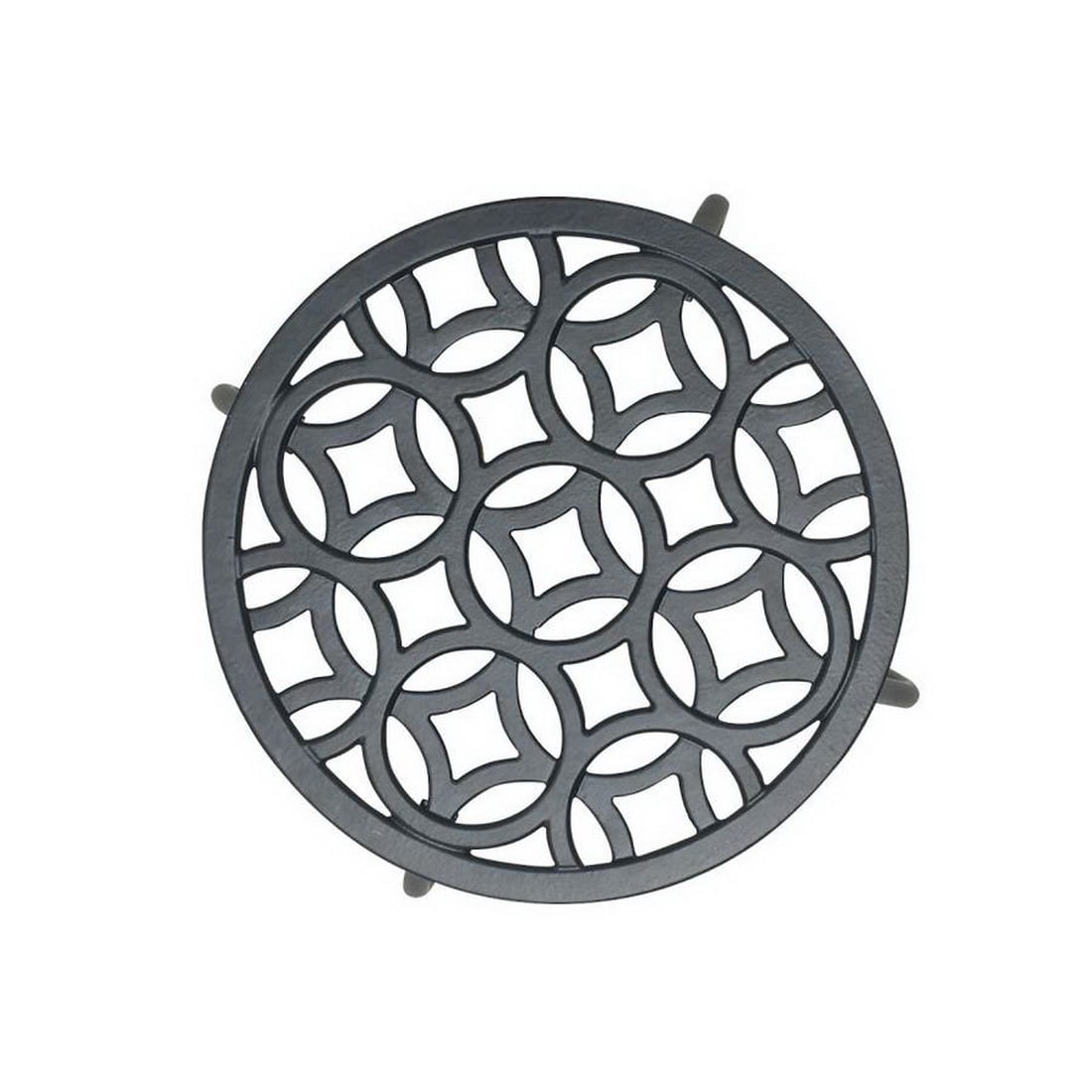 slide 5 of 6, allen + roth 9-in H x 12-in W Black Indoor/Outdoor Round Steel Plant Stand, 1 ct