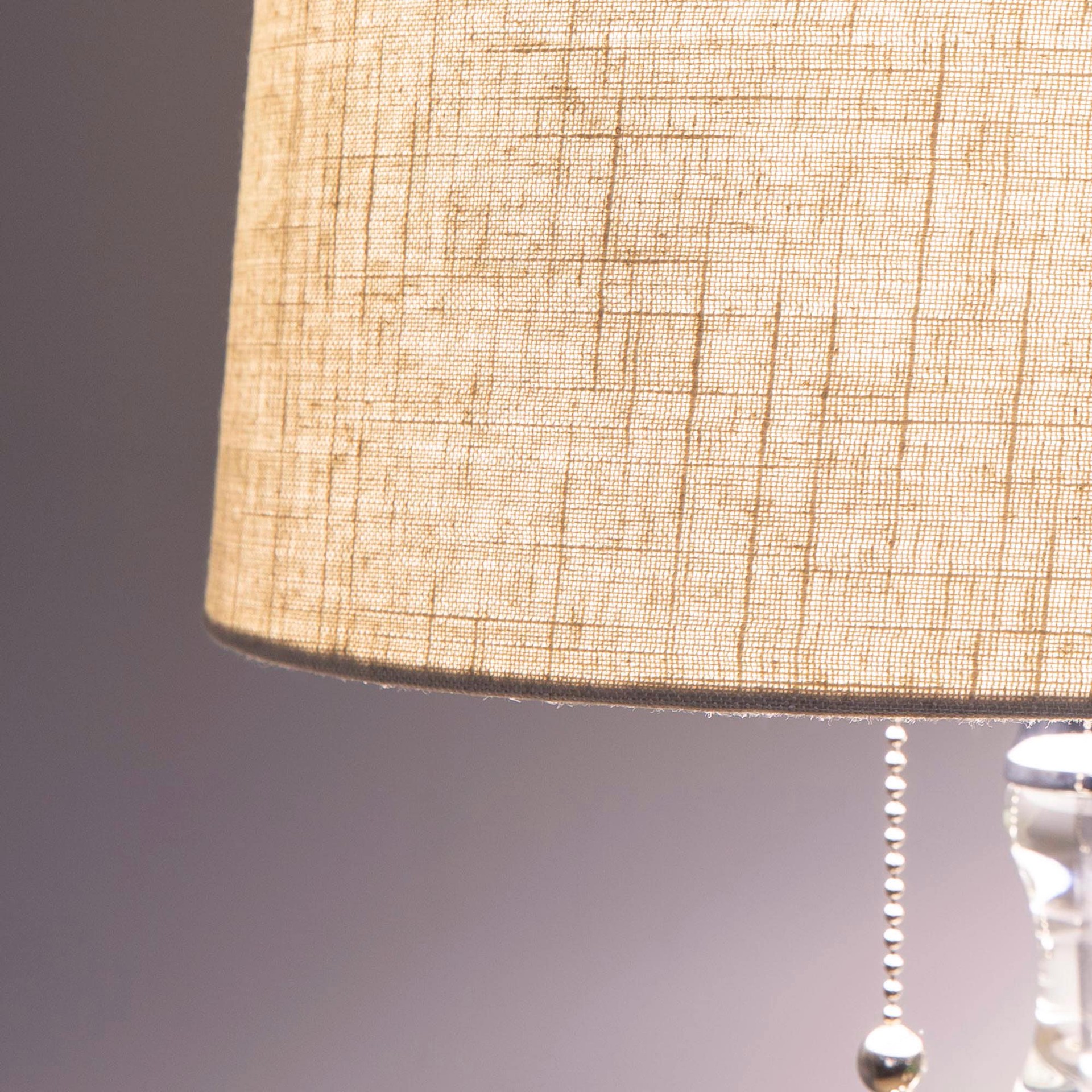 slide 3 of 6, allen + roth 11.5-in x 12-in Tan Fabric Drum Lamp Shade, 1 ct