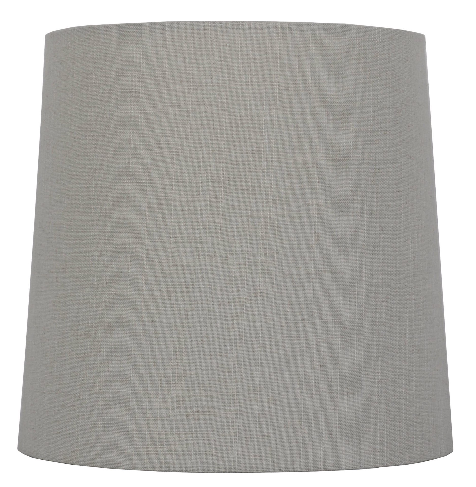 slide 1 of 6, allen + roth 11.5-in x 12-in Tan Fabric Drum Lamp Shade, 1 ct