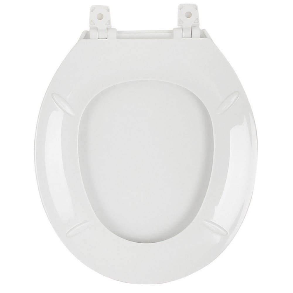 slide 2 of 5, Project Source Plastic White Round Toilet Seat, 1 ct