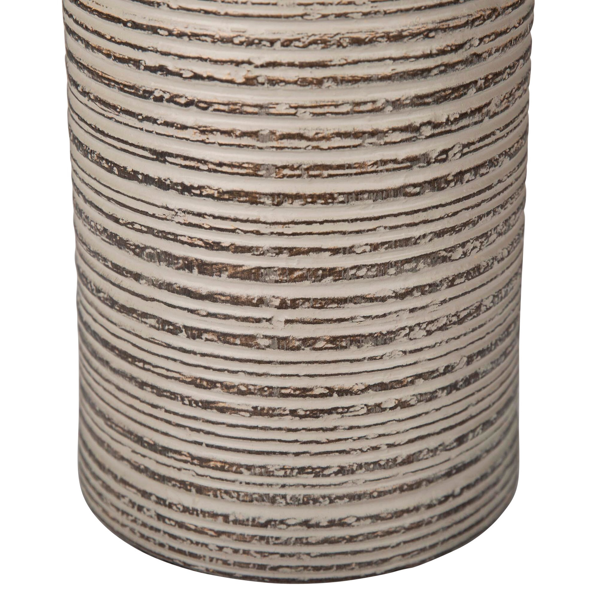 slide 4 of 5, allen + roth 20-in Rustic Plug-In Resin Lamp Base, 1 ct