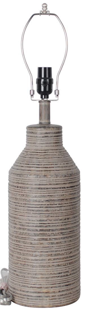 slide 1 of 5, allen + roth 20-in Rustic Plug-In Resin Lamp Base, 1 ct