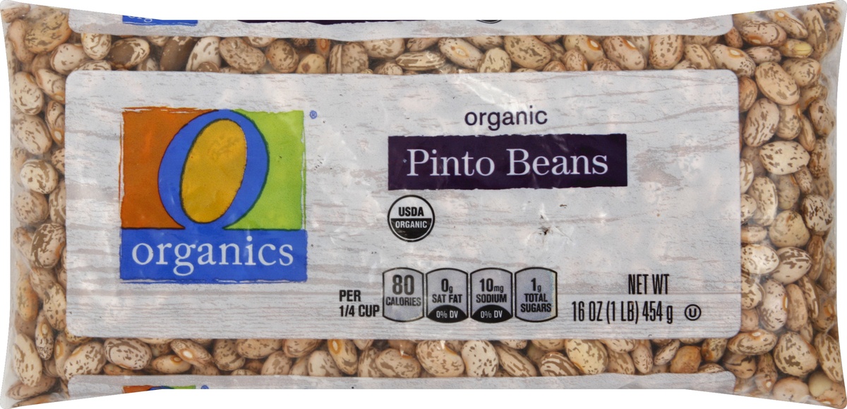 slide 3 of 5, O Organics Organic Beans Pinto, 16 oz