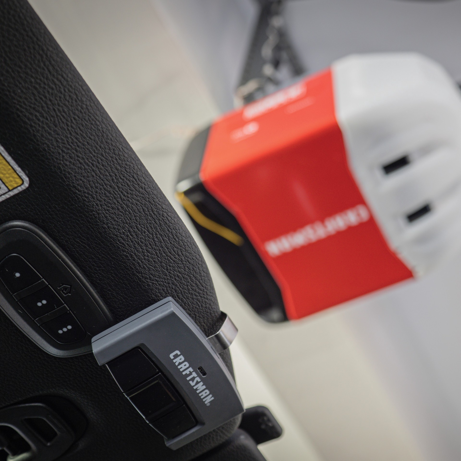 slide 2 of 5, CRAFTSMAN 3 -Button Visor Garage Door Opener Remote, 1 ct