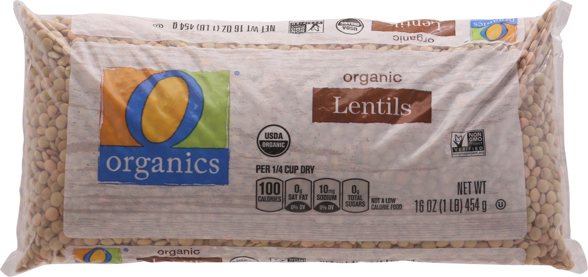 slide 8 of 9, O Organics O Orgnc Lentils, 16 oz