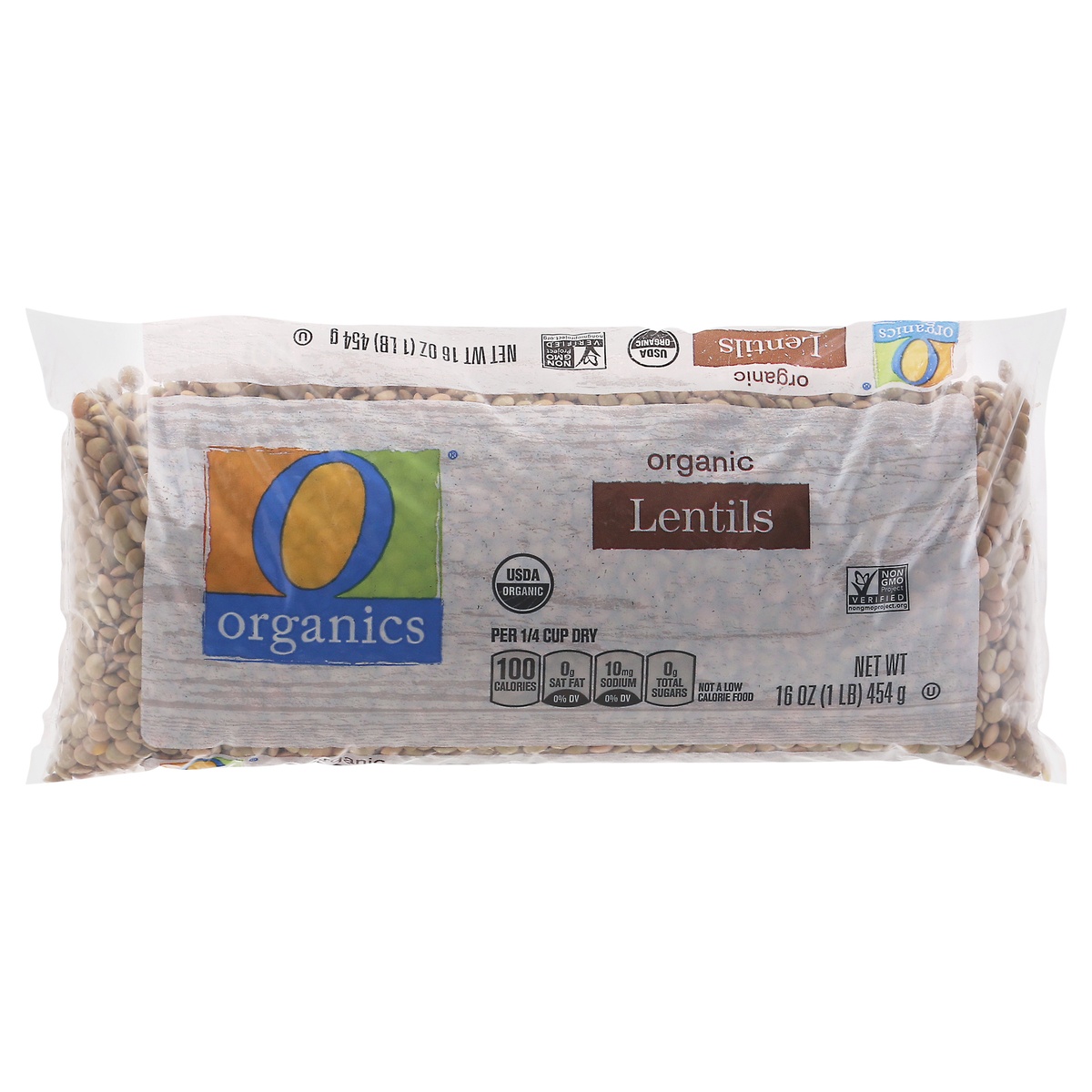 slide 1 of 9, O Organics O Orgnc Lentils, 16 oz
