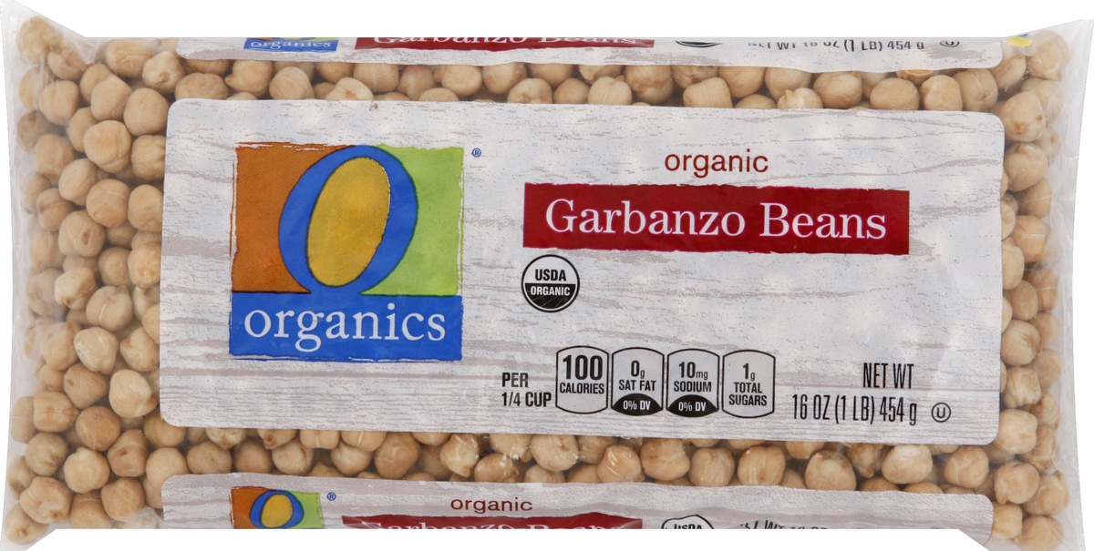 slide 3 of 5, O Orgnc Beans Garbanzo, 
