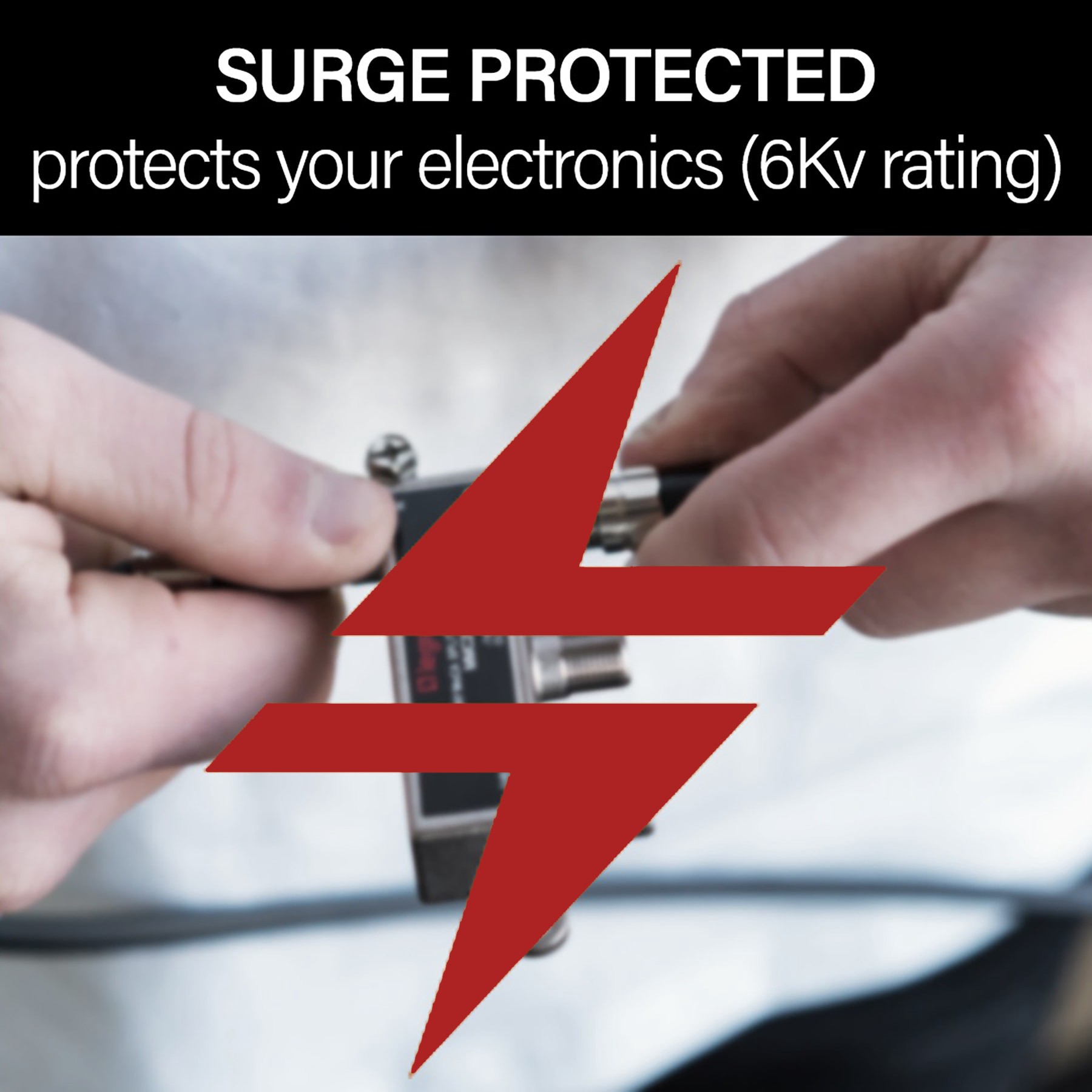 slide 3 of 6, Legrand Zinc 4-way coax Video Cable Splitter, 1 ct