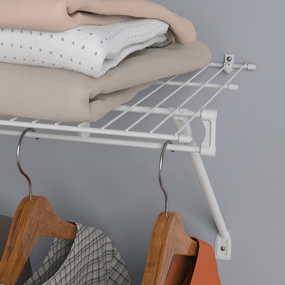 slide 2 of 3, ClosetMaid Fixed Mount 12-in Steel Adjustable Mount Hardware Kit, 1 ct