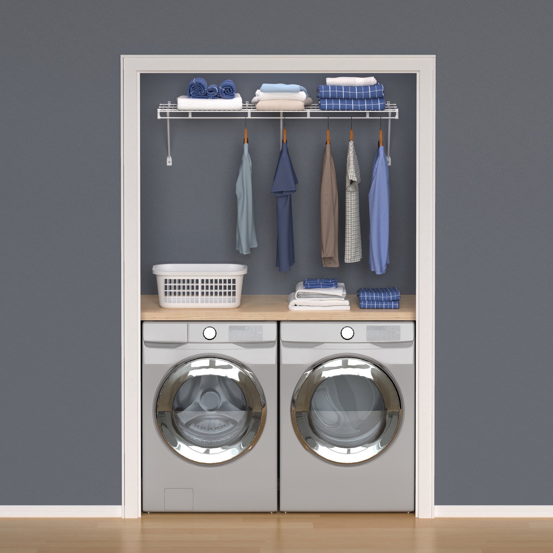 slide 3 of 3, ClosetMaid Fixed Mount 12-in Steel Adjustable Mount Hardware Kit, 1 ct