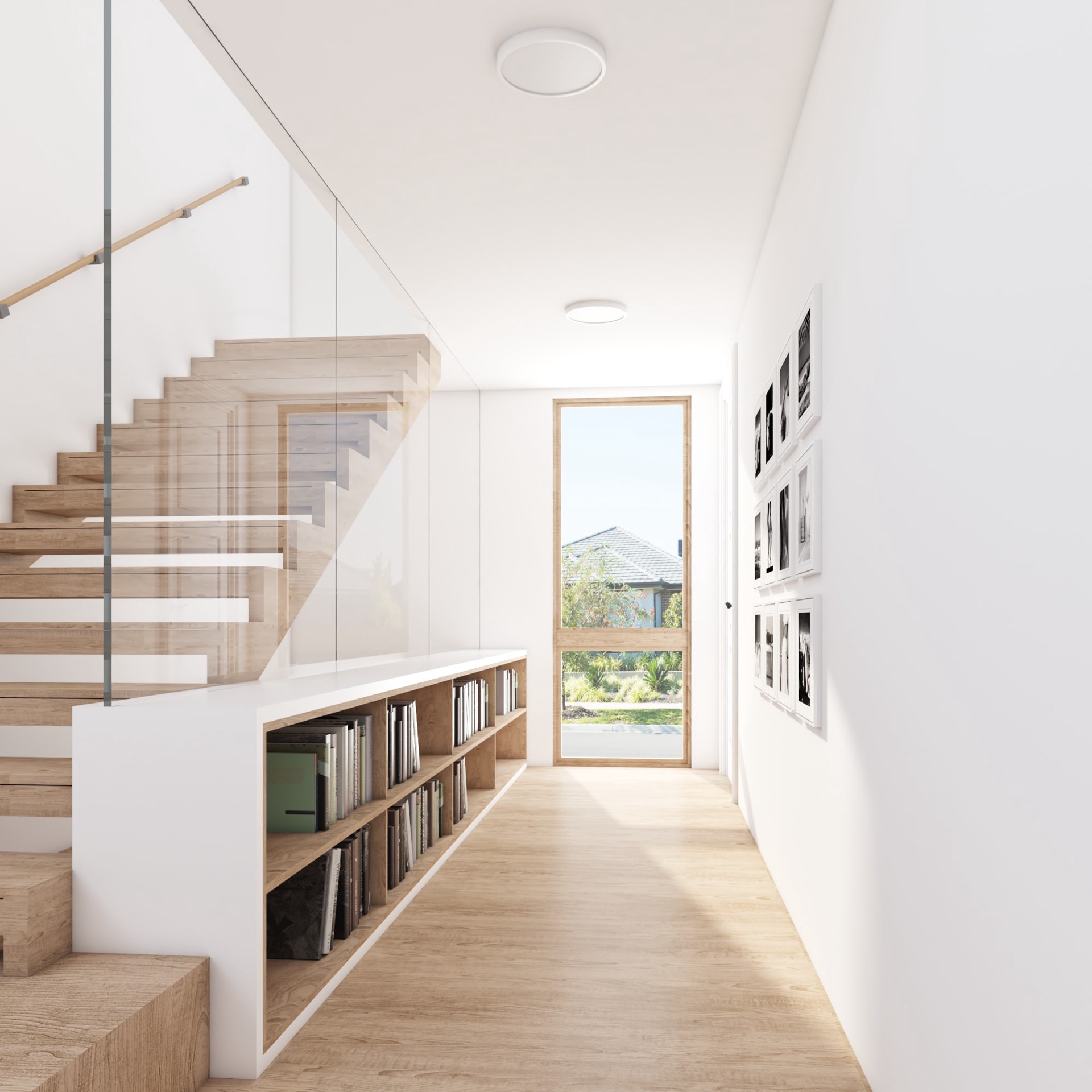 slide 4 of 6, Project Source 1 -Light 10-in Matte White Integrated LED Flush Mount Light 2 -Pack, 1 ct