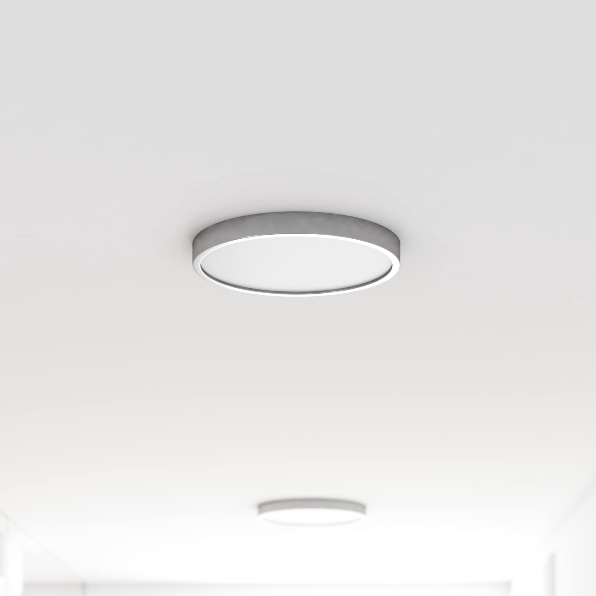 slide 4 of 6, Project Source 1 -Light 10-in Brushed Nickel Integrated LED Flush Mount Light 2 -Pack, 1 ct