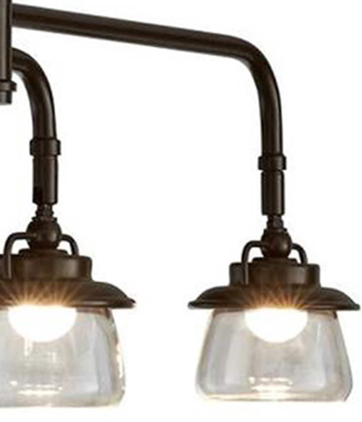 slide 4 of 6, allen + roth Bristow 32.12-in 4 -Light Specialty bronze dimmable Integrated Traditional Track Bar, 1 ct