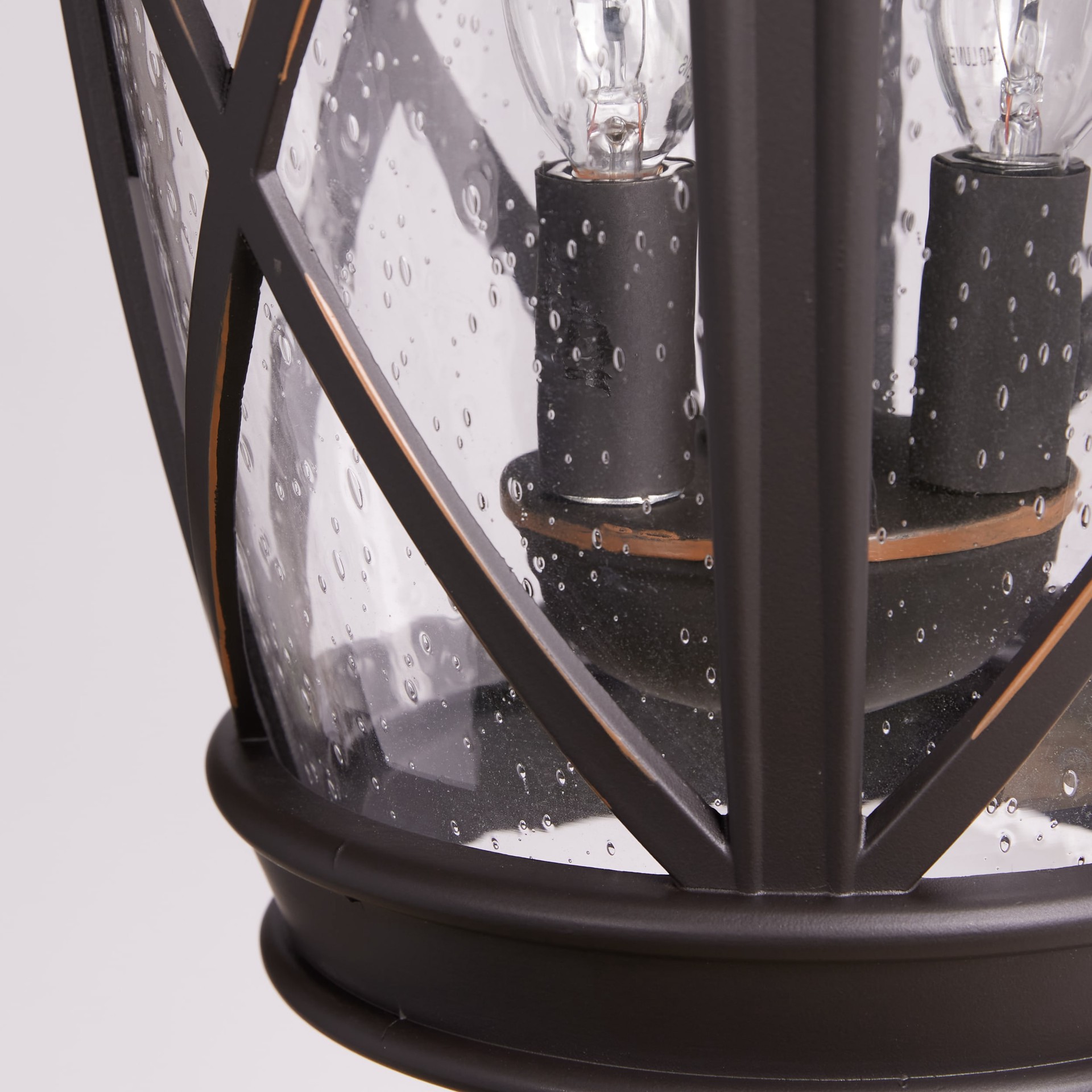 slide 2 of 6, allen + roth Castine 3 -Light 23.75-in H Oil-rubbed Bronze Hardwired Outdoor Wall Light, 1 ct