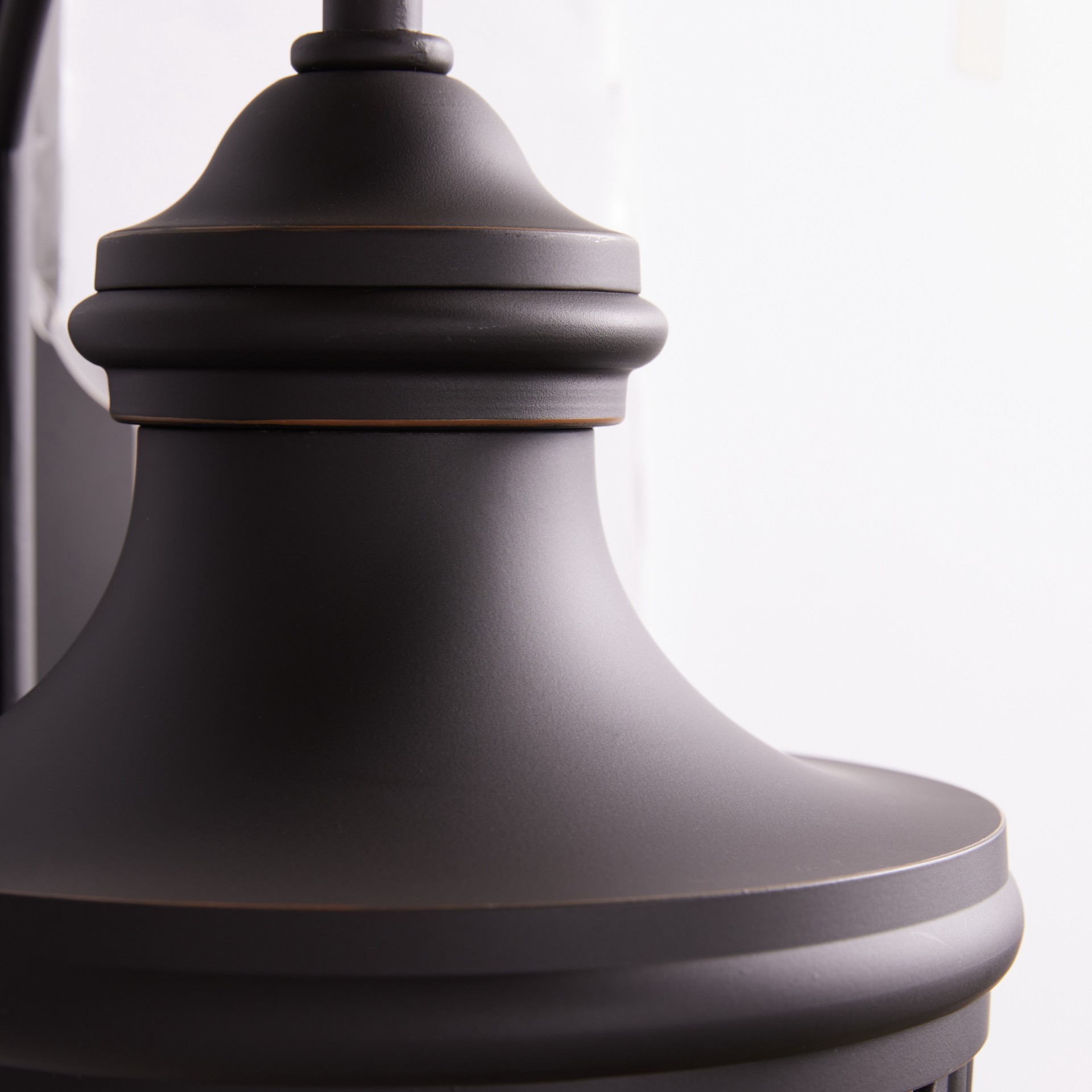 slide 3 of 6, allen + roth Castine 3 -Light 23.75-in H Oil-rubbed Bronze Hardwired Outdoor Wall Light, 1 ct