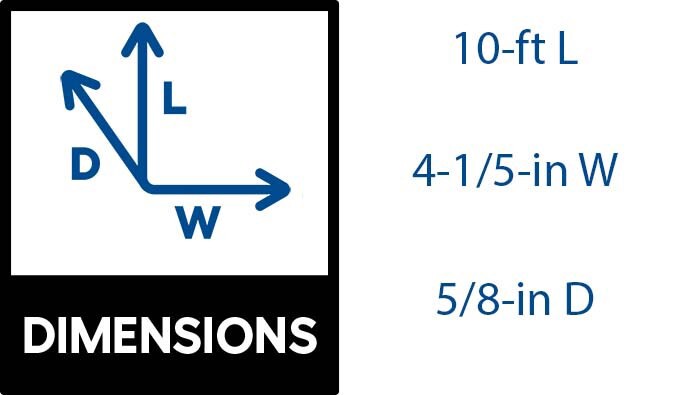 slide 2 of 6, Frost King 10-ft x 1/2-in x 3/8-in Grey Vinyl/Foam Door Weatherstrip, 1 ct