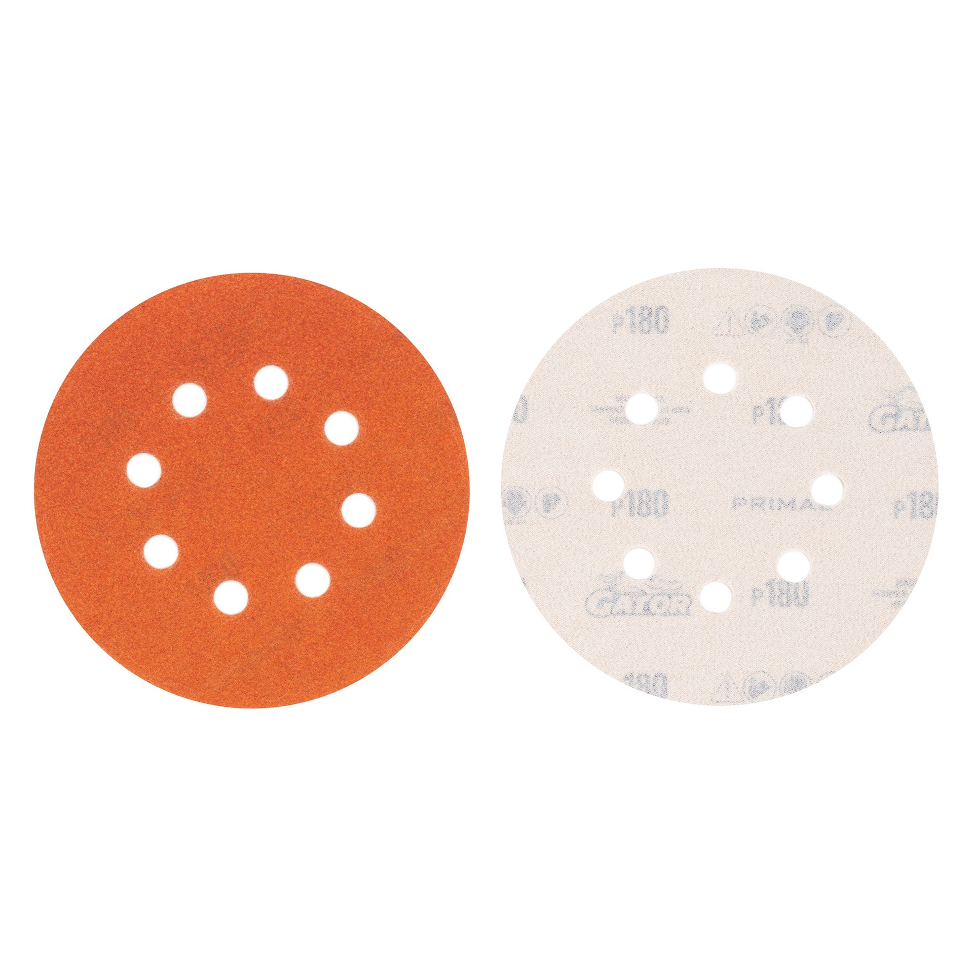 slide 5 of 6, Gator 5 In 8H H/L Disc 180 Grit 50pk 50 -Piece Aluminum oxide 180 -Grit Disc Sandpaper, 1 ct