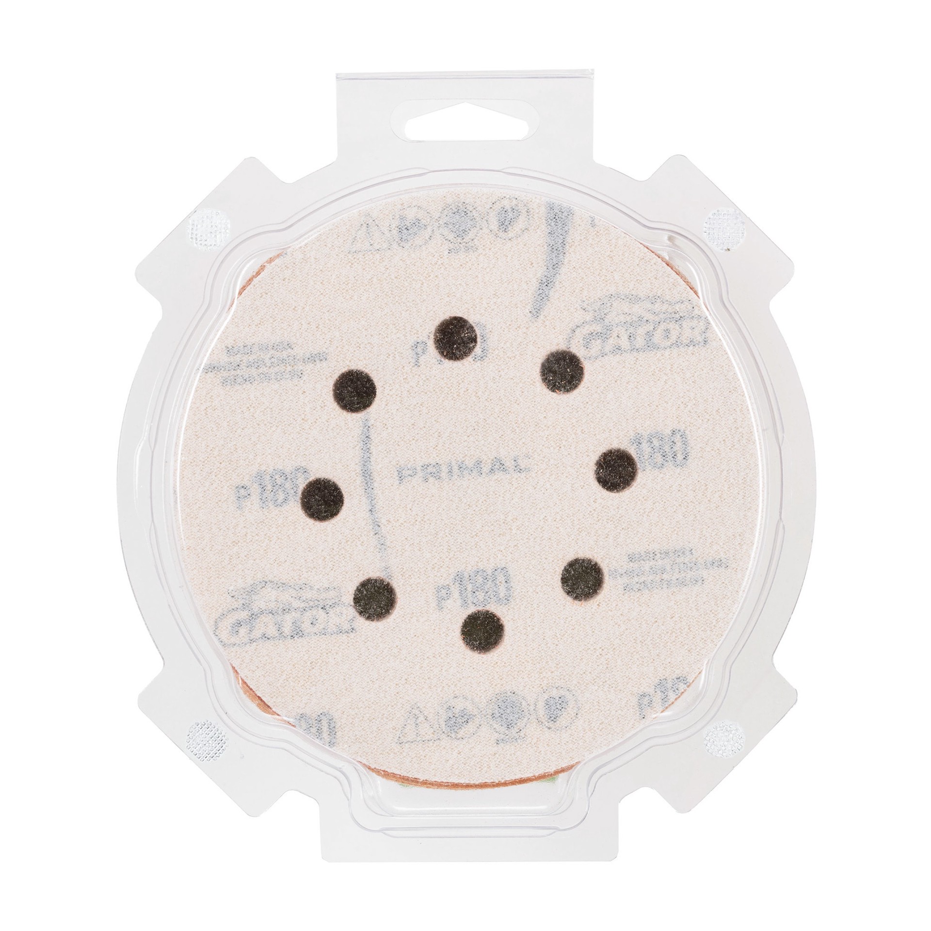 slide 6 of 6, Gator 5 In 8H H/L Disc 180 Grit 50pk 50 -Piece Aluminum oxide 180 -Grit Disc Sandpaper, 1 ct