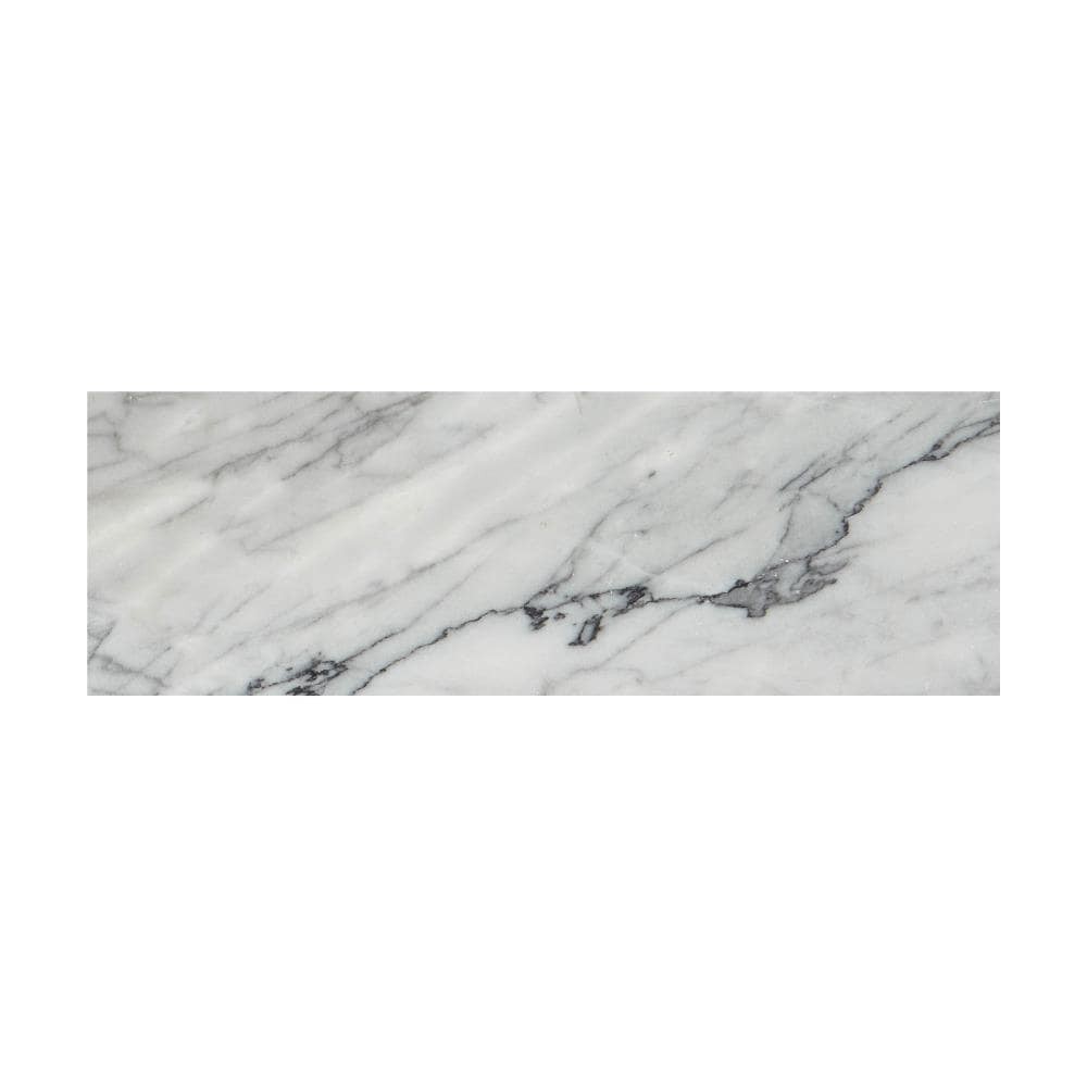 slide 2 of 6, American Olean Genuine Stone Refined White 4-in x 12-in Honed Natural Marble Floor and Wall Tile ( 0.33-sq ft Piece ), 1 ct
