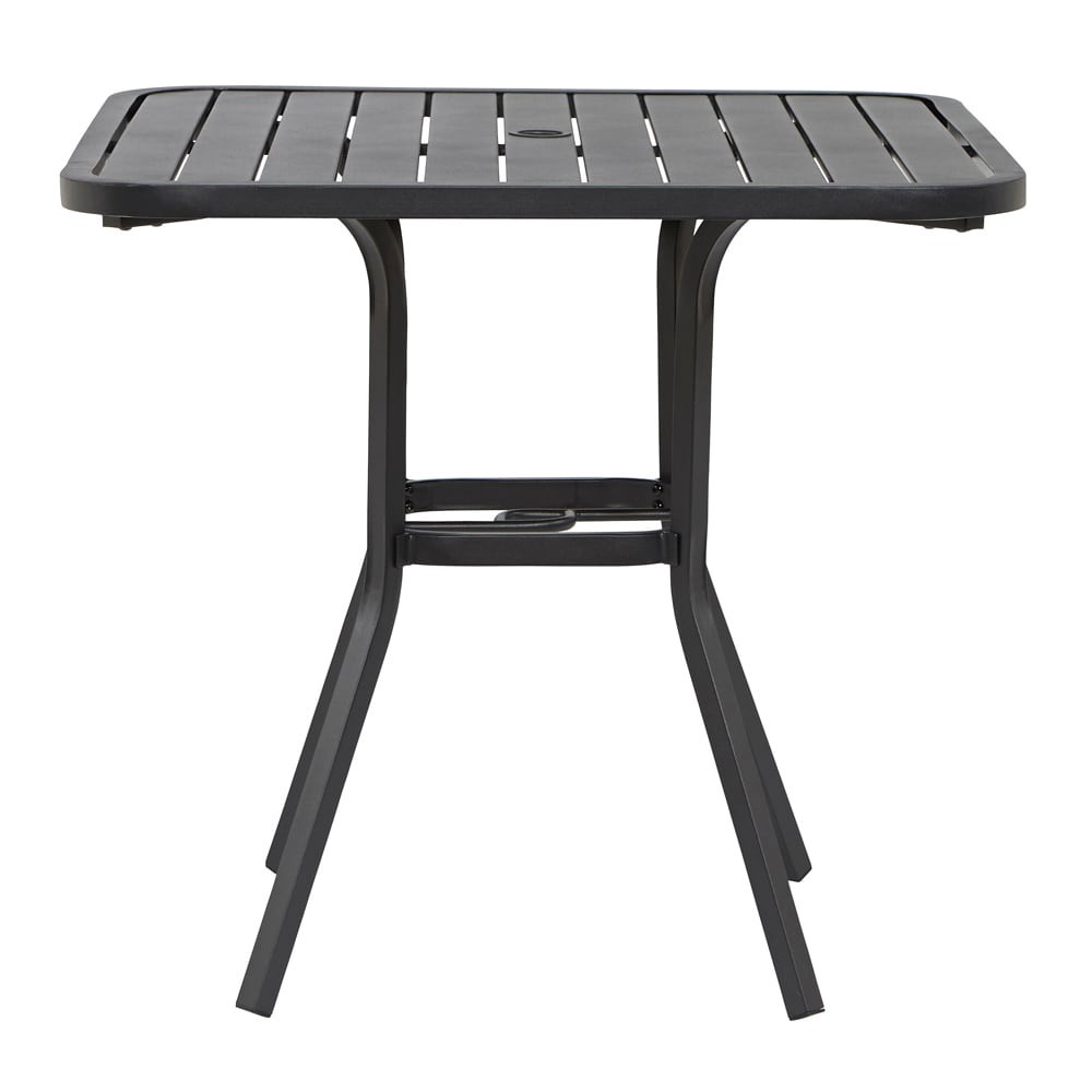 slide 1 of 6, Style Selections Pelham Bay Square Outdoor Bistro Table 29.5-in W x 29.5-in L with Umbrella Hole, 1 ct