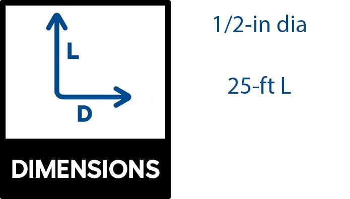 slide 2 of 2, PRO-FLEX 1/2-in x 25-ft CSST Stainless Steel Coil, 1 ct