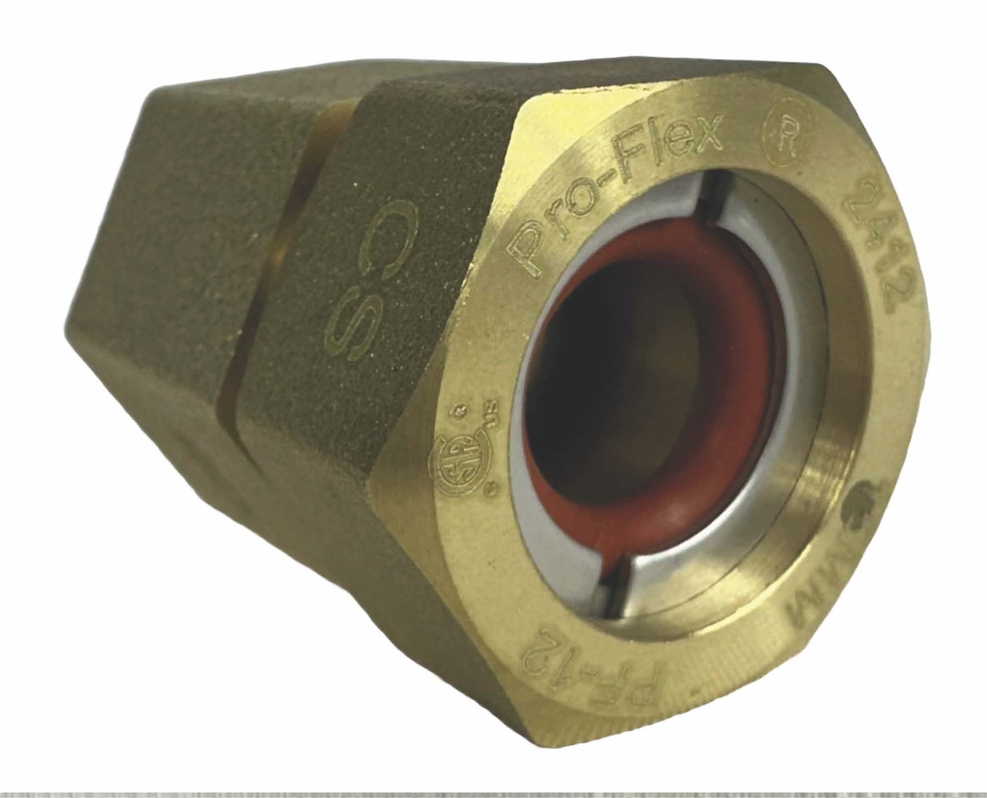 slide 1 of 3, PRO-FLEX 1/2-in CSST Brass Flare Female Adapter, 1 ct