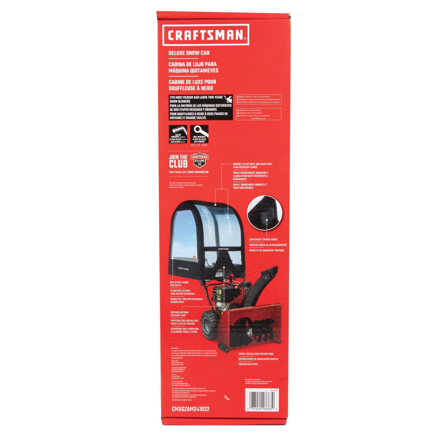 slide 1 of 6, CRAFTSMAN Cab for 2-stage snow blower, 1 ct