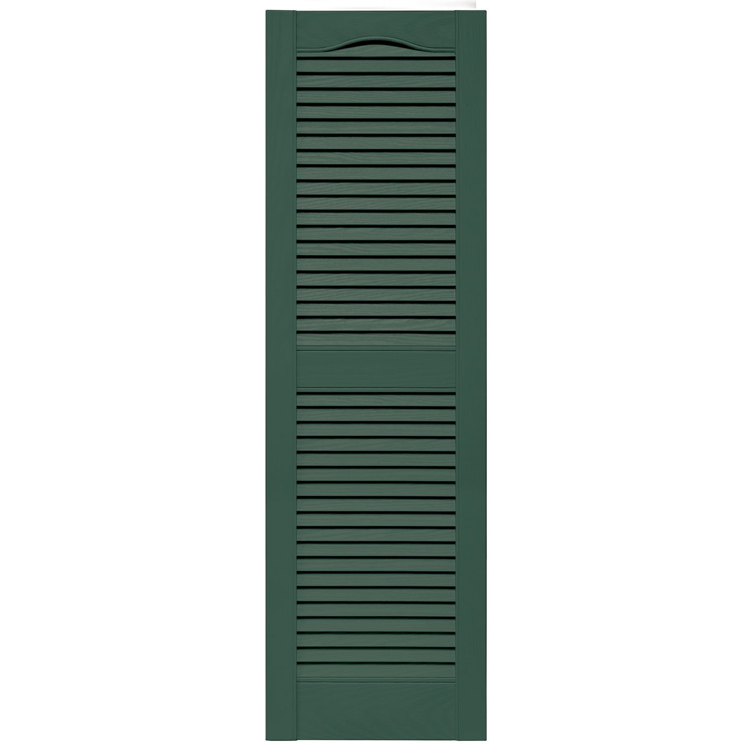 slide 1 of 6, Vantage 14.563-in W x 47.781-in H Forest Green Louvered Exterior Shutters ( 2 -Pack ), 1 ct