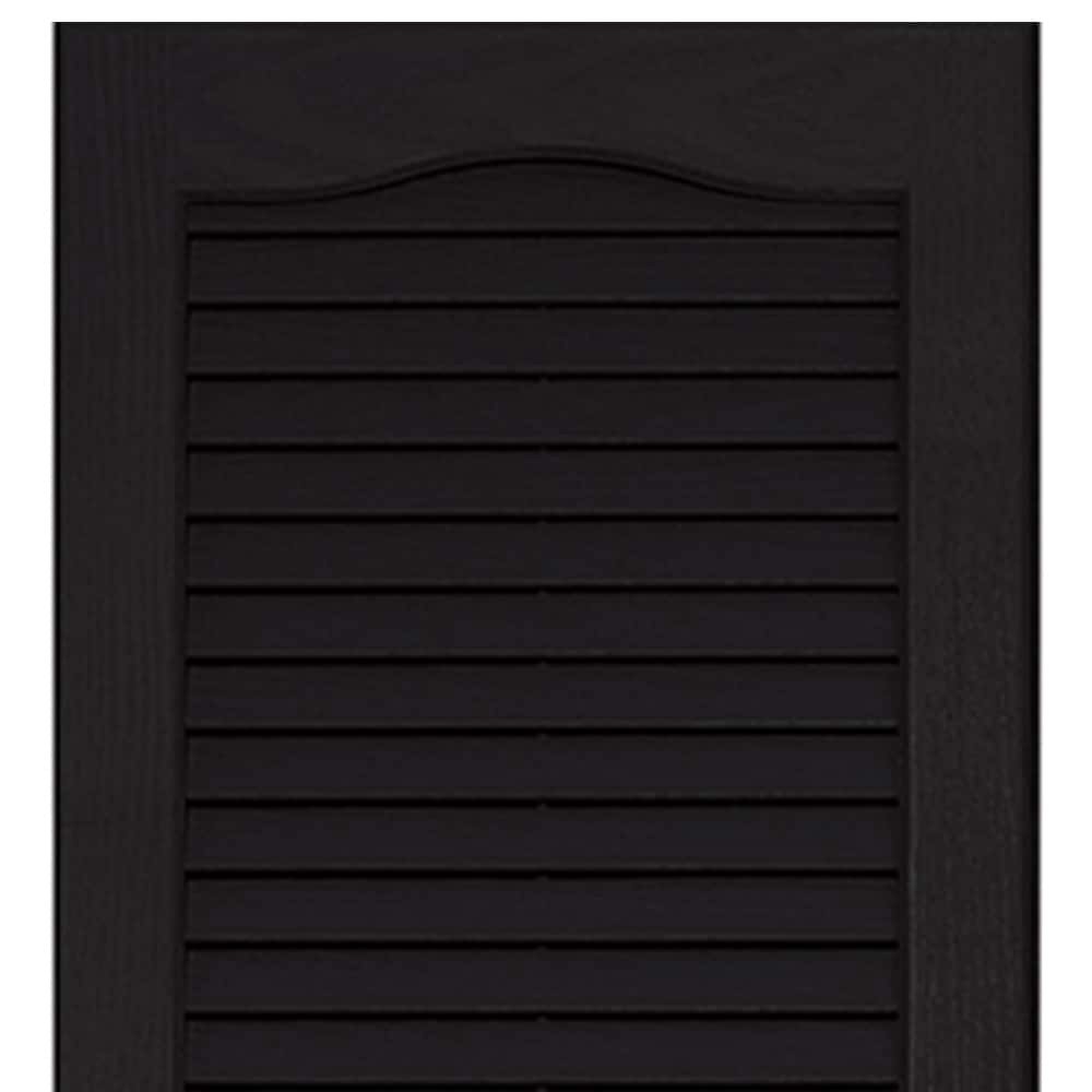 slide 3 of 6, Vantage 14.594-in W x 51.813-in H Black Exterior Shutters (2-Pack), 1 ct
