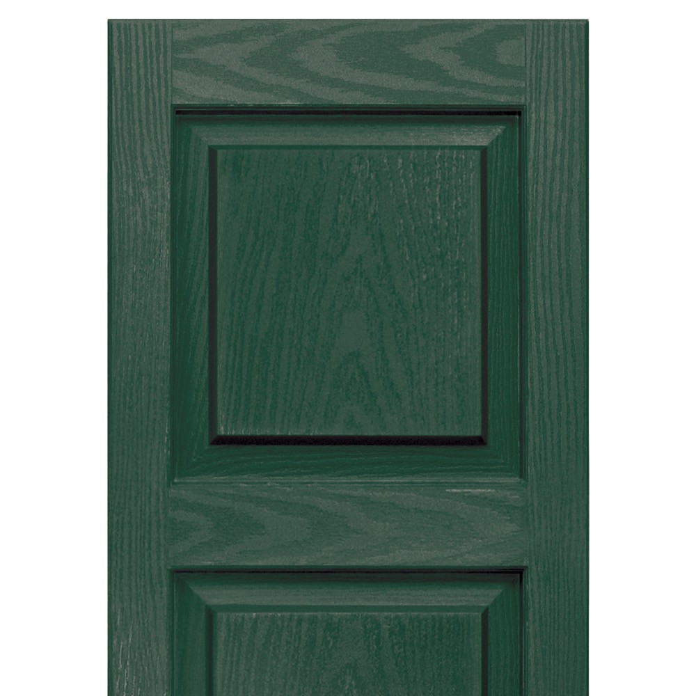 slide 3 of 6, Vantage 14.938-in W x 46.75-in H Forest Green Raised panel No batten Exterior Shutters ( 2 -Pack ), 1 ct