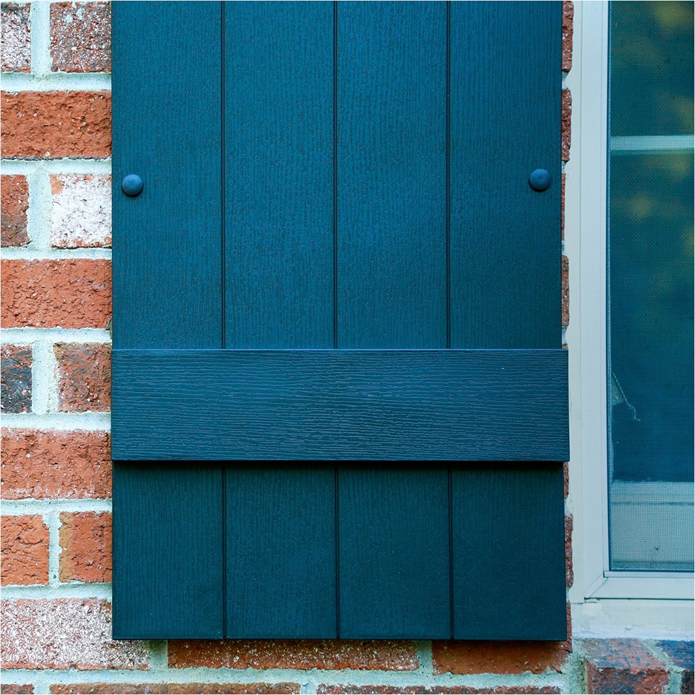 slide 4 of 6, Vantage 13.875-in W x 58.5-in H Black Exterior Shutters (2-Pack), 1 ct