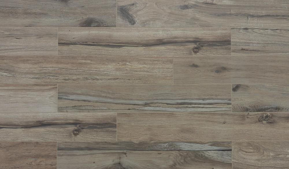 slide 1 of 6, allen + roth Palo Santo 6-in x 36-in Glazed Porcelain Wood Look Plank Floor and Wall Tile ( 1.43-sq ft Piece ), 1 ct