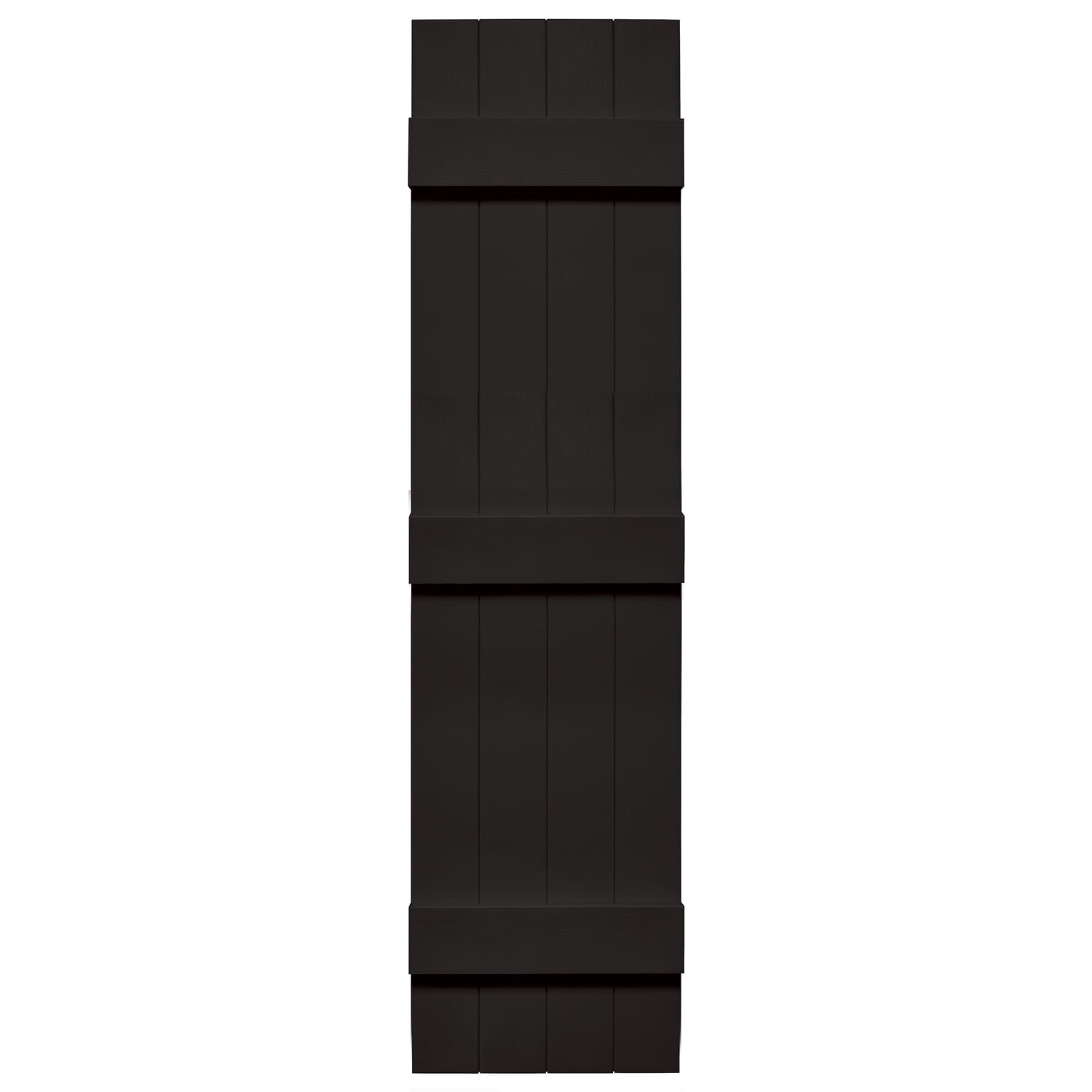 slide 1 of 6, Vantage 13.875-in W x 54.875-in H Black Exterior Shutters (2-Pack), 1 ct
