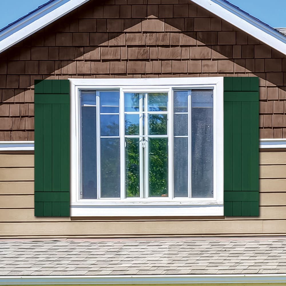 slide 6 of 6, Vantage 13.875-in W x 54.875-in H Black Exterior Shutters (2-Pack), 1 ct