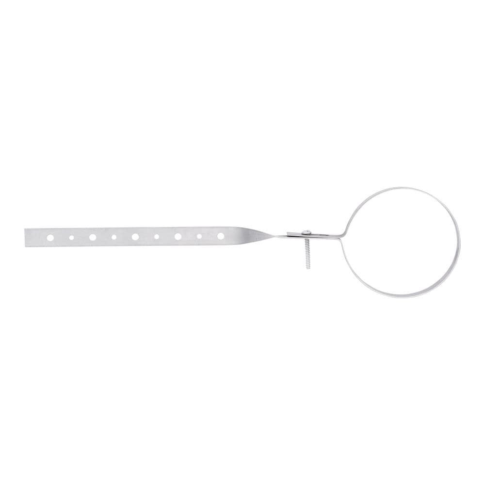 slide 3 of 6, HoldRite 4-in to 4-in dia Galvanized Hanger iron, 1 ct