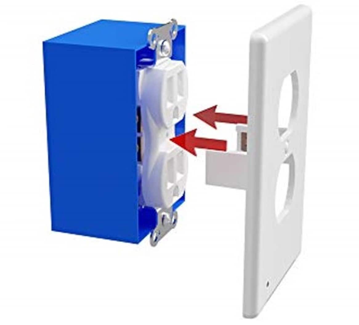 slide 6 of 6, Westek LumiCover 1 -Gang Specialty Size White Plastic Indoor Duplex Wall Plate, 1 ct