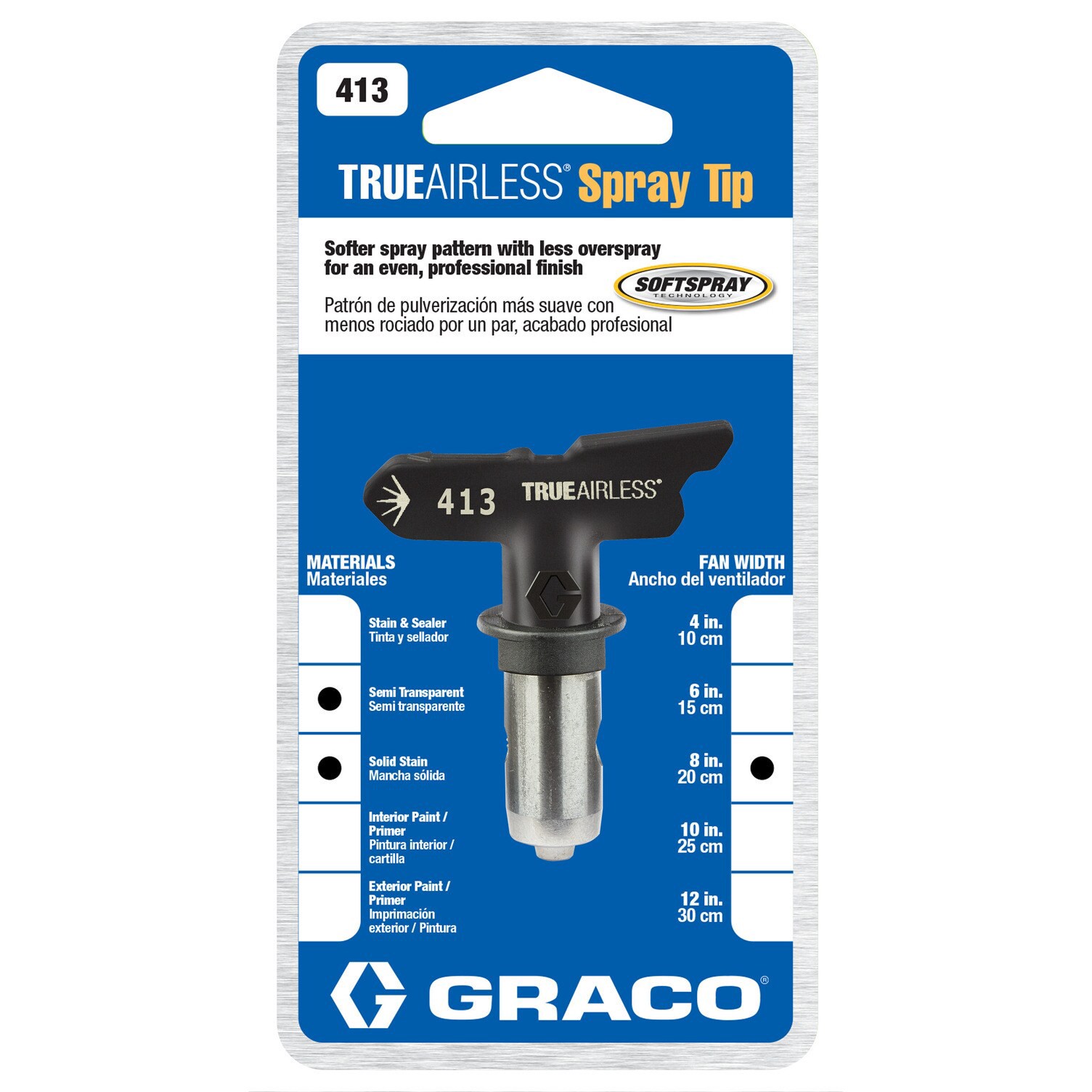 slide 3 of 6, Graco TrueAirless 413 0.013-in Hole 0.65-in Length Paint sprayer tip, 1 ct