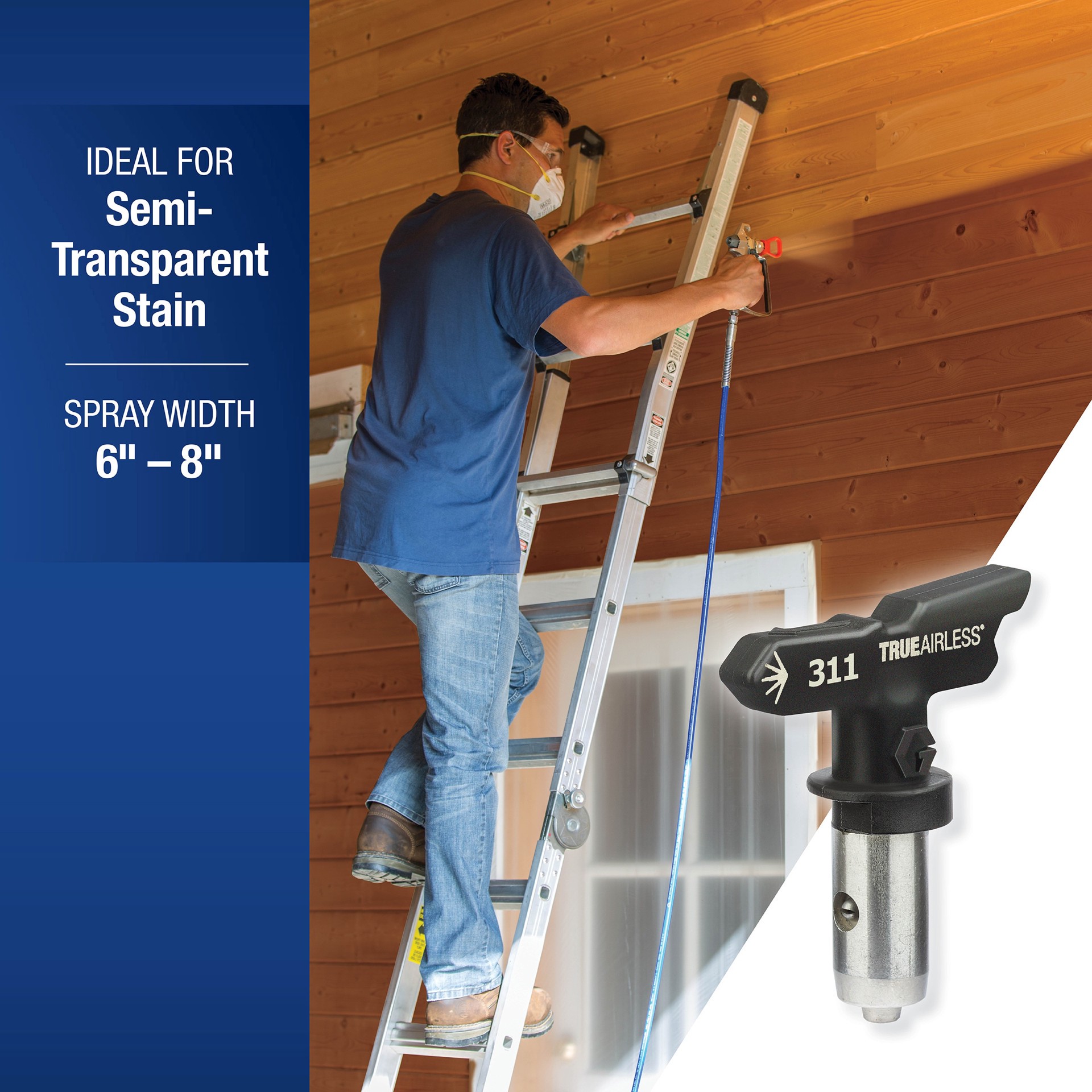 slide 2 of 6, Graco TrueAirless 311 0.011-in Hole 0.65-in Length Paint sprayer tip, 1 ct