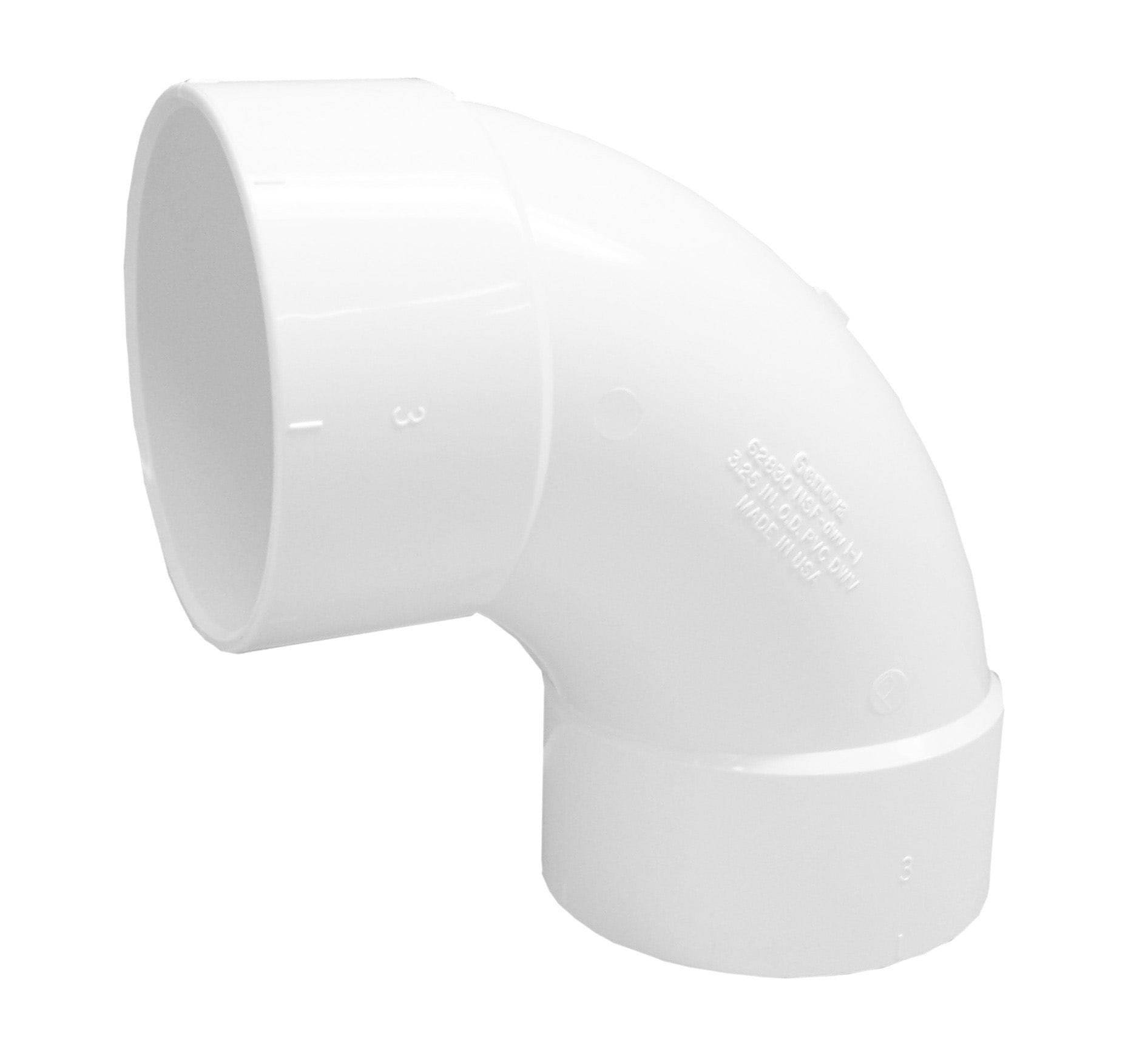 slide 1 of 1, Genova 3-in 90-Degree Schedule 30 PVC DWV Street Elbow, 1 ct