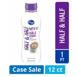 Kroger® Half & Half Creamer, 12 ct / 16 fl oz