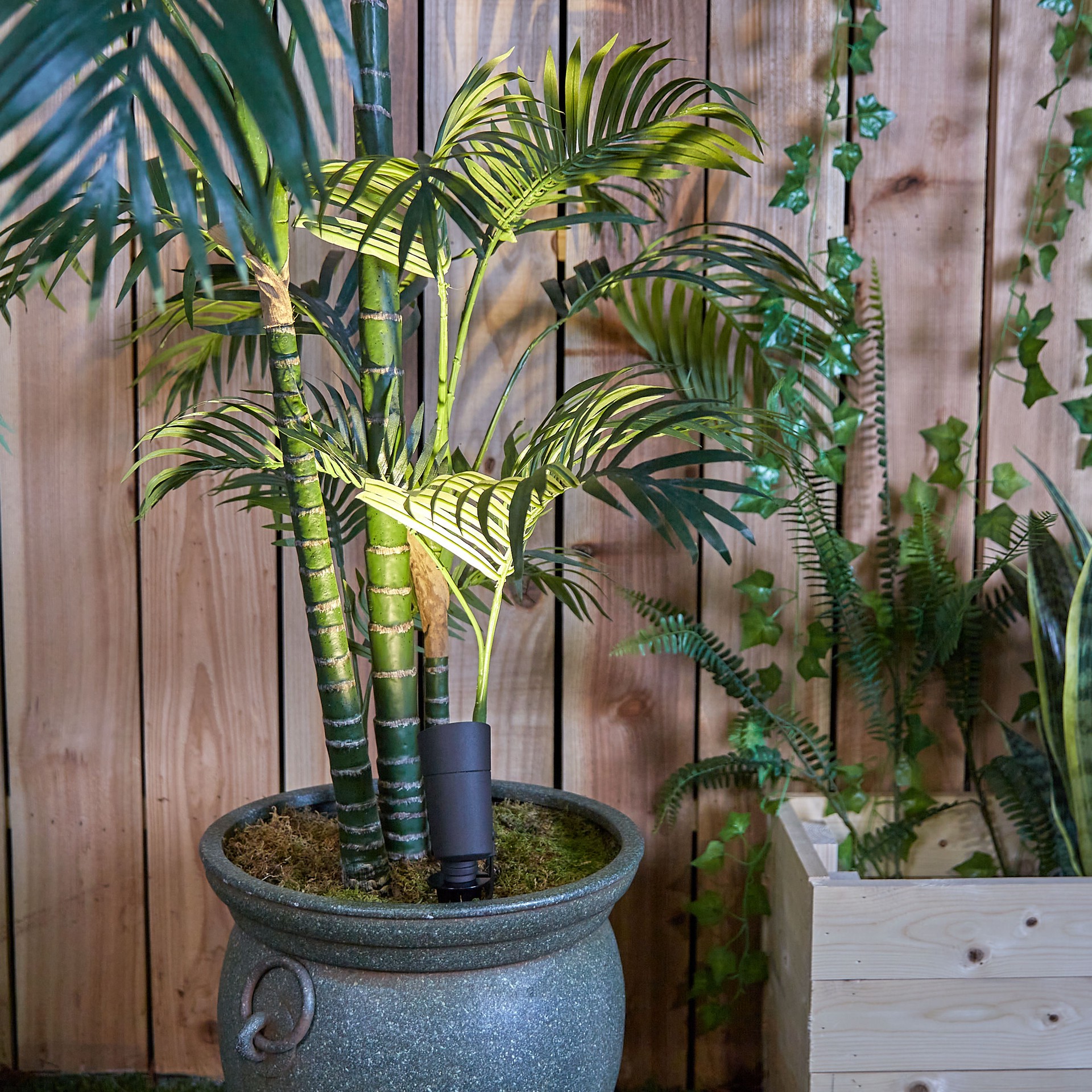 slide 5 of 6, Harbor Breeze 200 -Lumens 4 -Watt Bronze Low voltage Warm White Plug-in LED Spot light, 1 ct