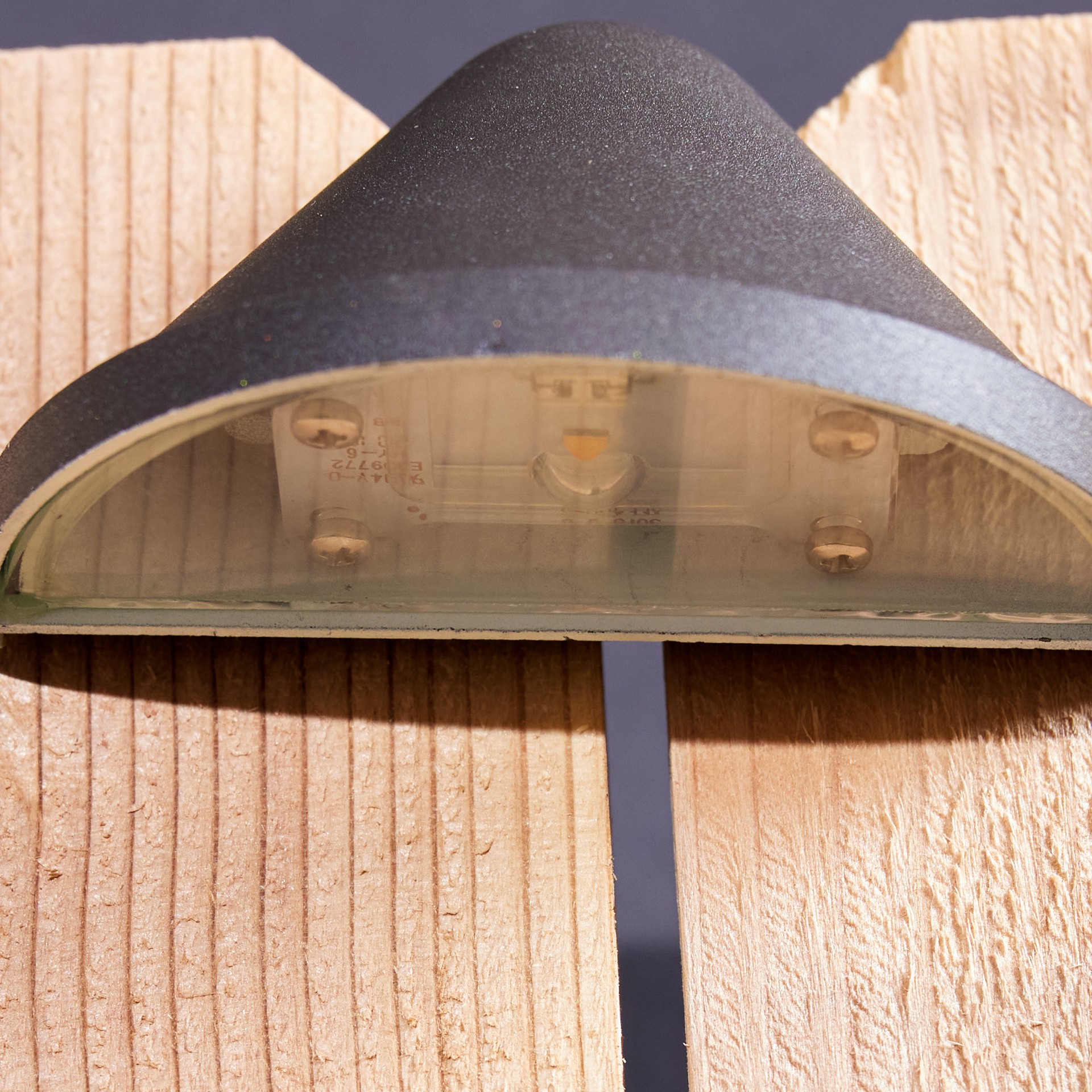 slide 3 of 6, Harbor Breeze Hardwired Bronze LED Outdoor Deck light, 1 ct