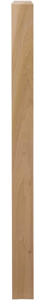 slide 1 of 2, L.J. Smith Stair Systems 48-in x 3.5-in Unfinished Poplar Craftsman Universal Stair Newel Post, 1 ct