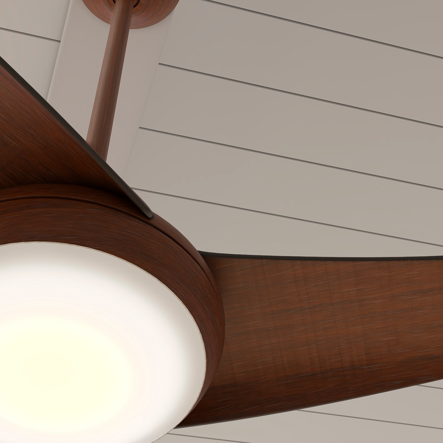 slide 4 of 6, Minka Ceiling Fan Co. Aeroflo 52-in Distressed Koa with Distressed Koa Blades Integrated LED Ceiling Fan With Light and Remote Included 3 -Blade, 1 ct